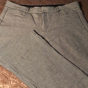 Banana Republic houndstooth trousers. Size 14